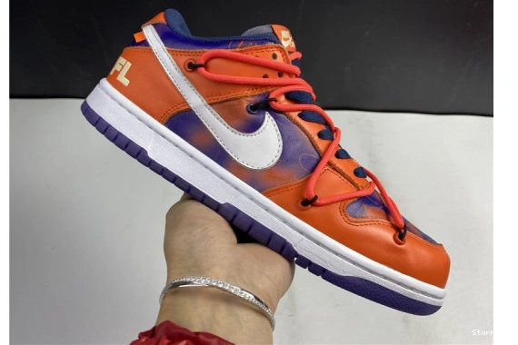 Perple CT0856-801 O-W Dunk SB White Nike  x Orange Low 0325